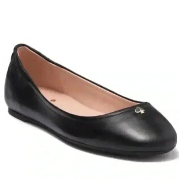 Kate Spade Keaton Black Ballerina Flats size 8.5B - Picture 1 of 8